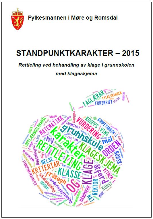 Klage på standpunktkarakterar 2015 - Framside