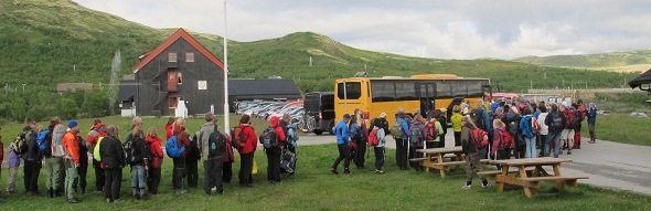 Skyttelbussen på Hjerkinn