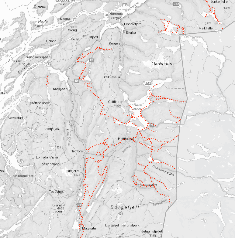 Plan for scooterløyper på Helgeland.