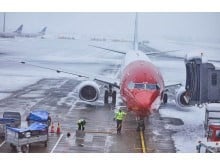 Snøvær og avisingsforhold (Foto: Avinor) 